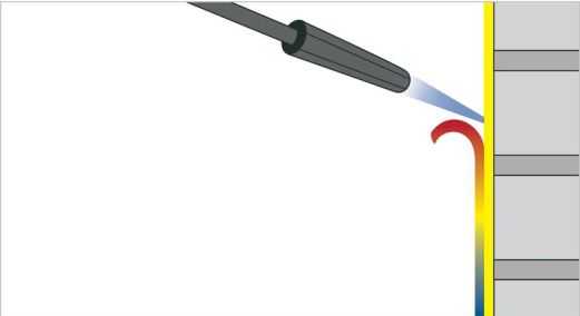 Funktionsweise Temporäres Schutzsystem Schritt 4 - Effktiver Schutz vor Graffitischäden an Fassaden - HFK Kekule GmbH